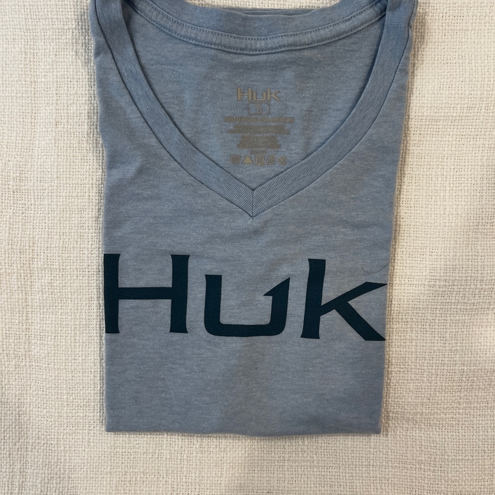 Huk Blue V-Neck Tee